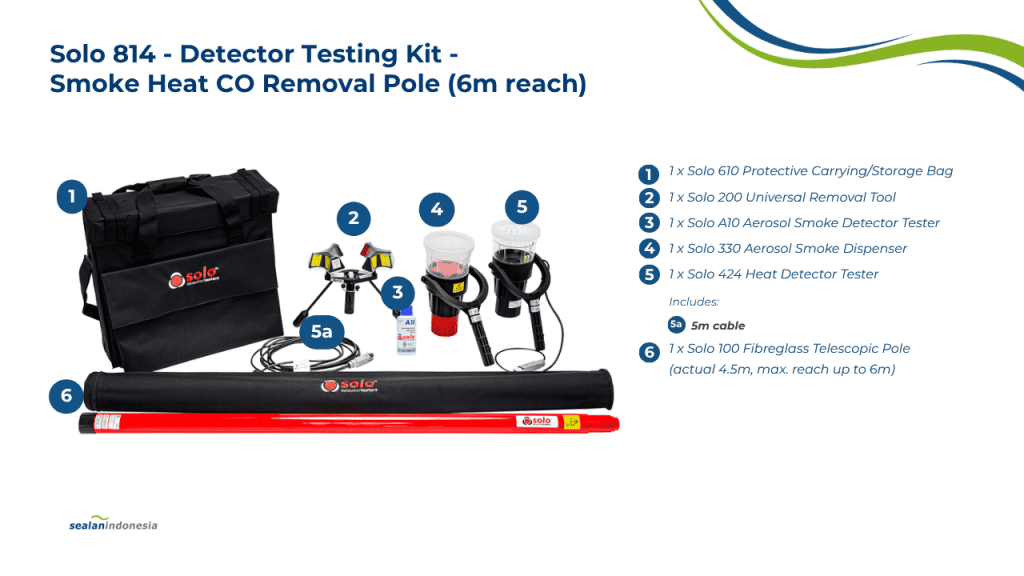 SOLO 814 SMOKE HEAT DETECTOR TEST KIT - SEALAN INDONESIA