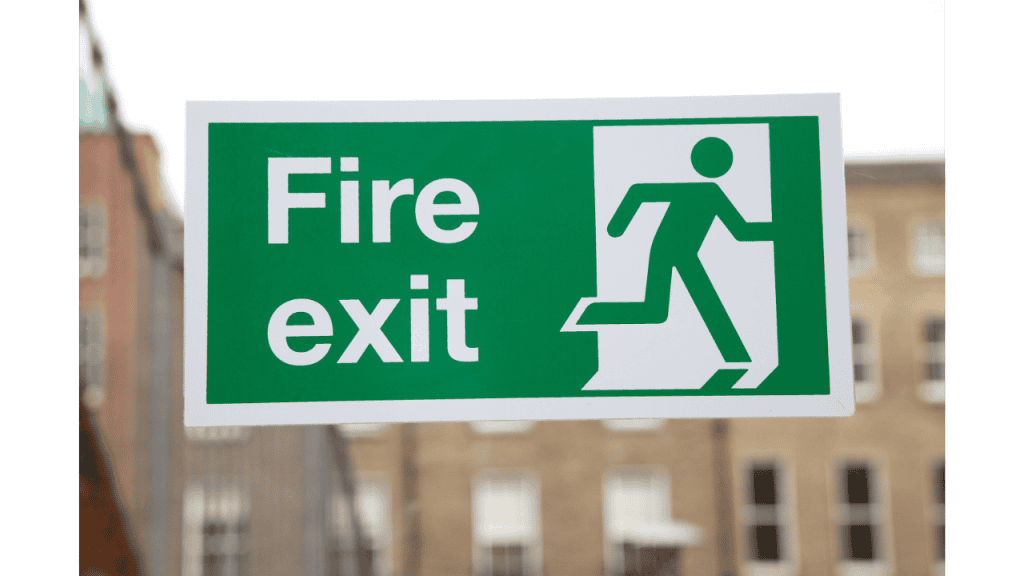 emergency exit route - passive fire protection system